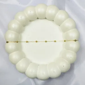 دستبند طلا زنجیر البرنادو دخترانه زیر یک گرم