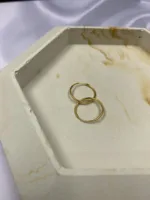 قیمت گوشواره حلقه ای بزرگ طلا سبک وزن