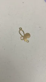 مدل آویز لیزر پروانه طلا 18 عیار