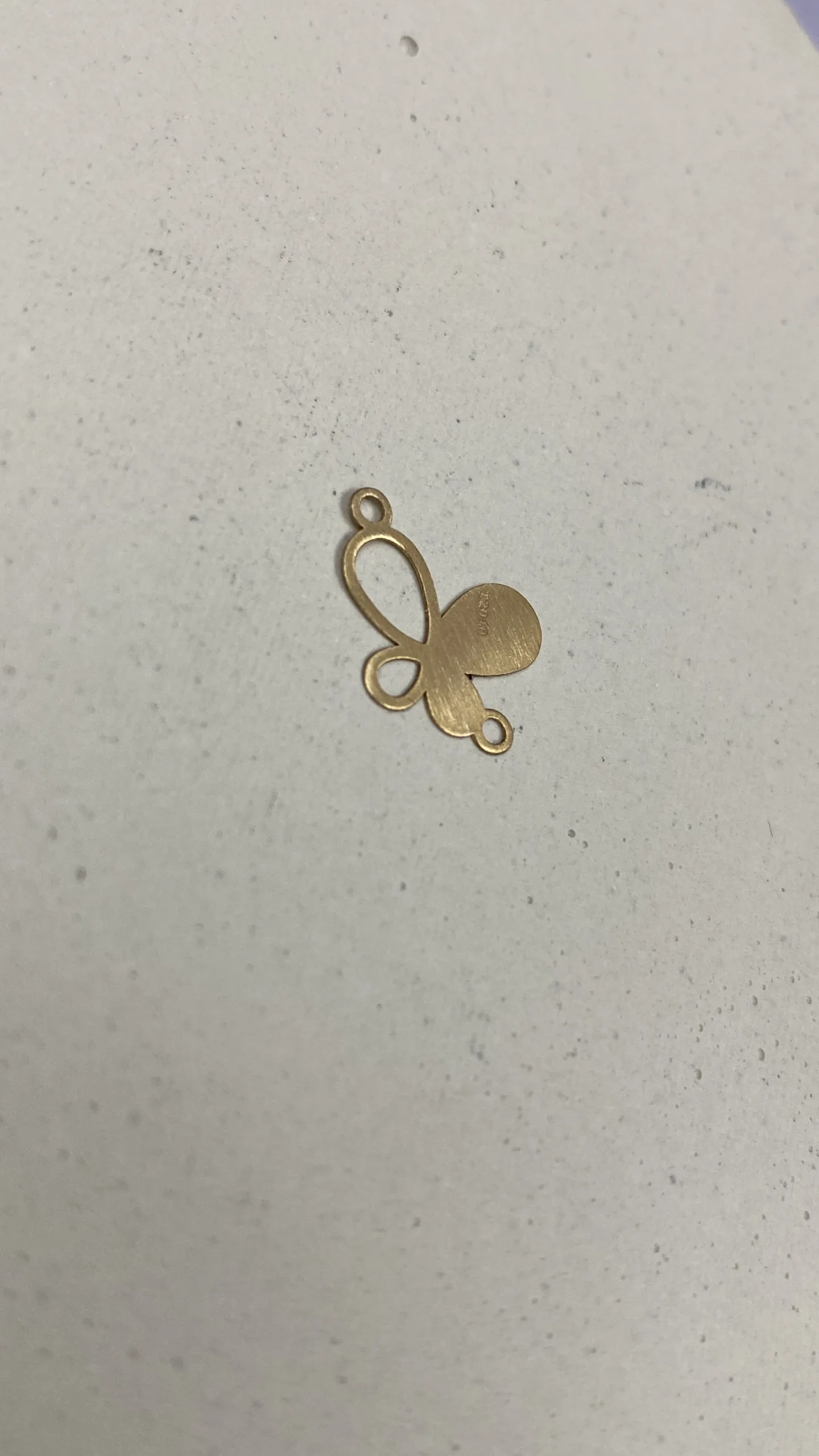 آویز لیزر پروانه طلا کد 1042