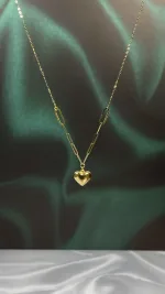 عکس مدل گردنبند طرح قلب طلا