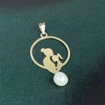 عکس پلاک طلا مادر و کودک