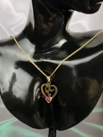 گردن آویز طلا قلبی شکل مادر