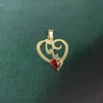 قیمت گردنبند طلا مادر طرح قلب