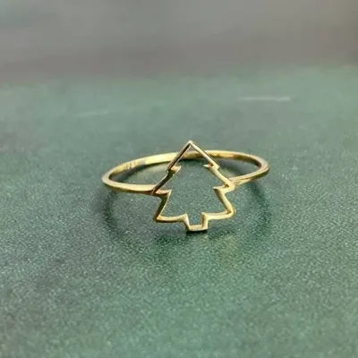 عکس مدل انگشتر مینیمال طلا زنانه