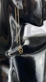 عکس گوشواره طلا بخیه ای طرح قلب