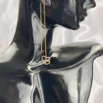 گوشواره طلا بخیه ای دخترانه