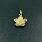 پلاک طلا ریخته مدل گل