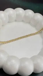 دستبند طلا گوی لوکس با ظرافت بالا