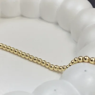دستبند طلا طرح گوی لوکس