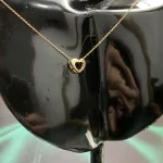 عکس گردنبند طلا ریخته ح طرح قلب