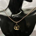 پلاک طلا لیزر طرح دختر قاصدکی