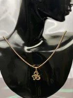 پلاک طلا لیزر طرح پروانه