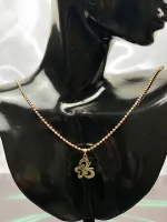 قیمت خرید پلاک لیزر طلای ظریف با طرح پروانه ای