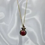 عکس پلاک طلا طرح انار