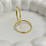 عکس گوشواره حلقه ای ساده