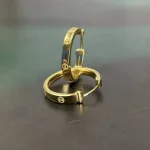 گوشواره حلقه ای طرح دار