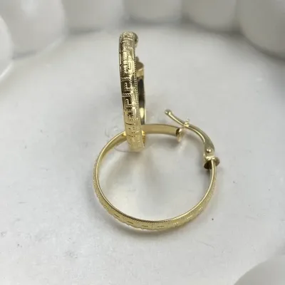 عکس گوشواره حلقه ای پیچی