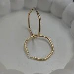 گوشواره حلقه ای شش ضلعی