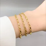 دستبند آجری طلا