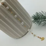 قیمت دستبند طلا کلاسیک مروارید دار