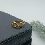 قیمت خرید انگشتر طلا زنانه طرح بینهایت