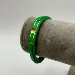 عکس دستبند چرم طلا زنانه