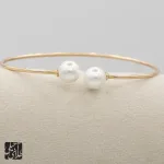 عکس دستبند بنگل دو سر مروارید