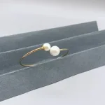 دستبند طلا زنانه طرح بنگل