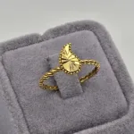 انگشتر مینیمال طلا هشت طرح جذاب زنانه- بته جقه