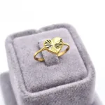 انگشتر ونکلیف طلا در انواع طرح زنانه - نماد قلب