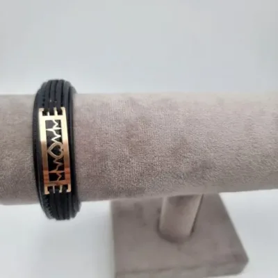 قیمت دستبند چرم امگا طلا