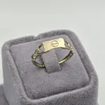 انگشتر طلا طرح کارتیه زنانه