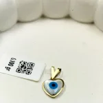 قیمت پلاک طلا سواروسکی قلب چشم نظر زنانه و دخترانه نمادار