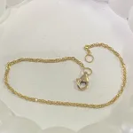 دستبند طلا زنجیر طنابی دست دوم