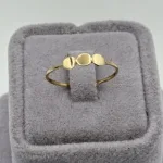 انگشتر مینیمال سه دایره طلا زنانه