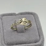 انگشتر تراش و کارتیه طلا زنانه