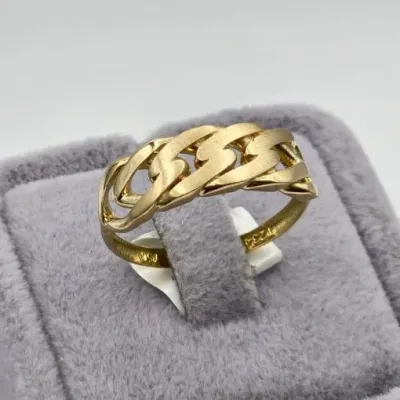 انگشتر کارتیه‌ طلا مات زنانه