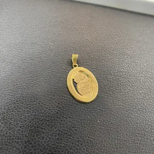 پلاک طلا و ان یکاد دست دوم زنانه کم وزن