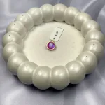 پلاک طلا سواروسکی طرح مروارید زنانه و دخترانه نمادار