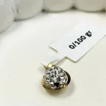 قیمت پلاک طلا سواروسکی گوی نگین دار زنانه و دخترانه نمادار