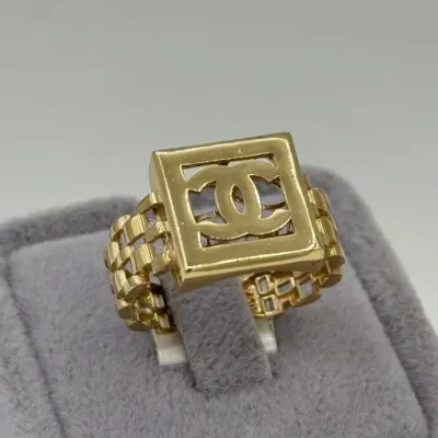 عکس انگشترطلا زنانه پورتوفینو چنل 18 عیار