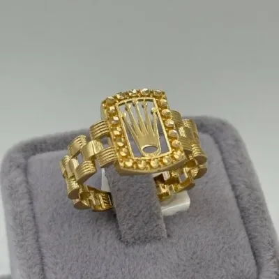 قیمت انگشتر طلا زنانه پورتوفینو تاج نمادار