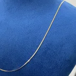 عکس زنجیر طلا زنانه هرینگبن ظریف و سبک