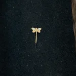 مدل پیرسینگ طلا زنانه و دخترانه طرح پروانه