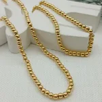 خرید نیم ست گوی لوکس سبک طلا زنانه و دخترانه ظریف