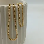 قیمت نیم ست گوی لوکس سبک طلا زنانه و دخترانه ظریف