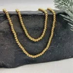 خرید نیم ست گوی لوکس سبک طلا زنانه و دخترانه طلای 18 عیار