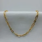 زنجیر طلا هرمس سه در میان زنانه و دخترانه ظریف
