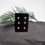 قیمت گوشواره طلا میخی زنانه و دخترانه نگین دار سبک